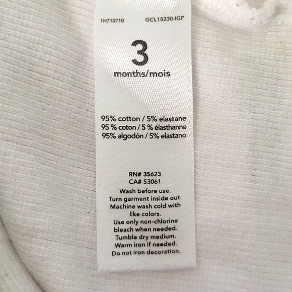 5/$25 Carter's Alligator/Tortoise Footies Size 3M - Picture 3 of 4